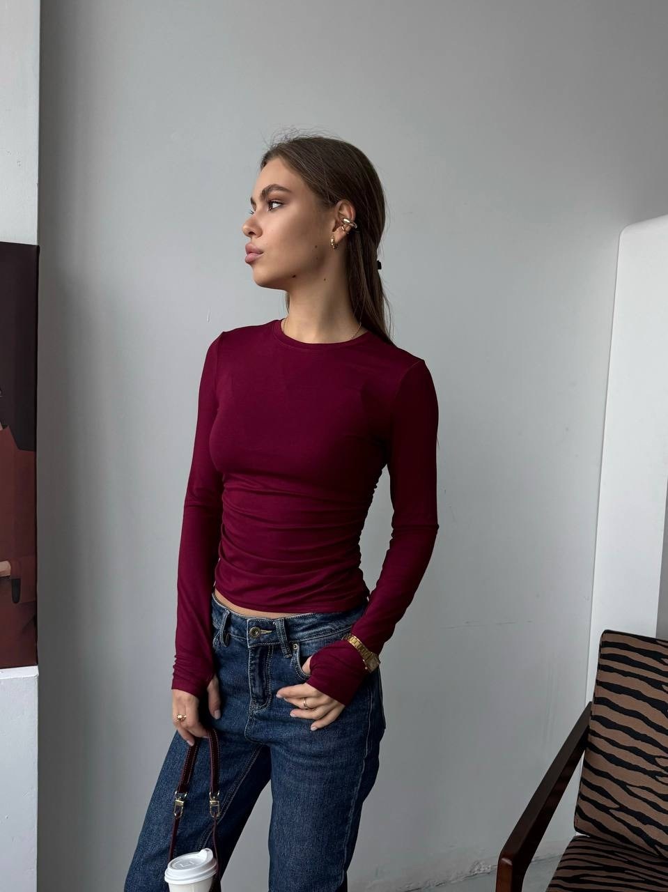 лонгслив женские,укороченный лонгслив женский,свитшот водолазка,лонгслив,лонгслив бордовый