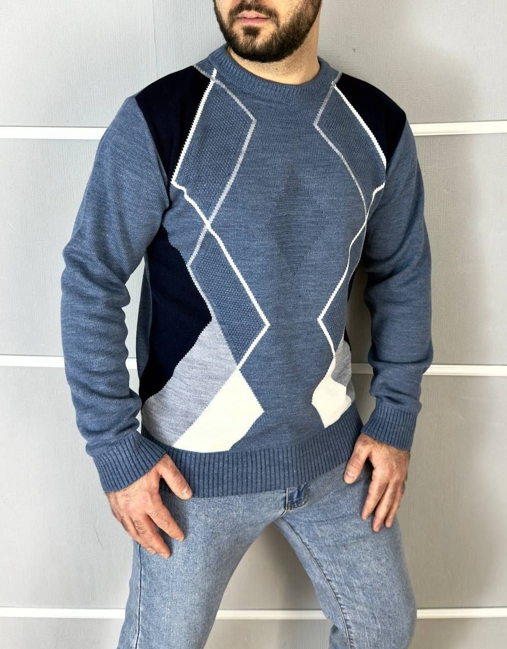 мужской джемпер,свитер джемпер,кофта голубая,кофта свитер,свитер