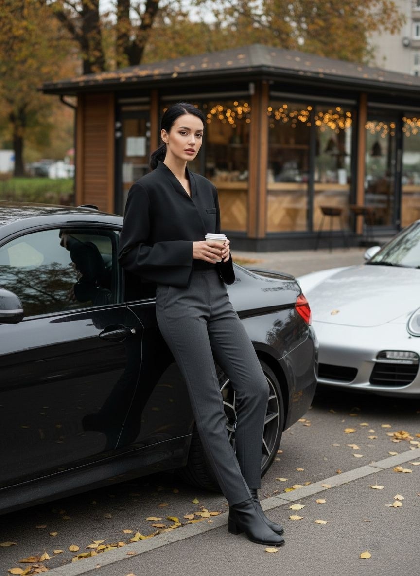 брючный костюм,женский брючный костюм,жакет,жакет the.woman 175 черный