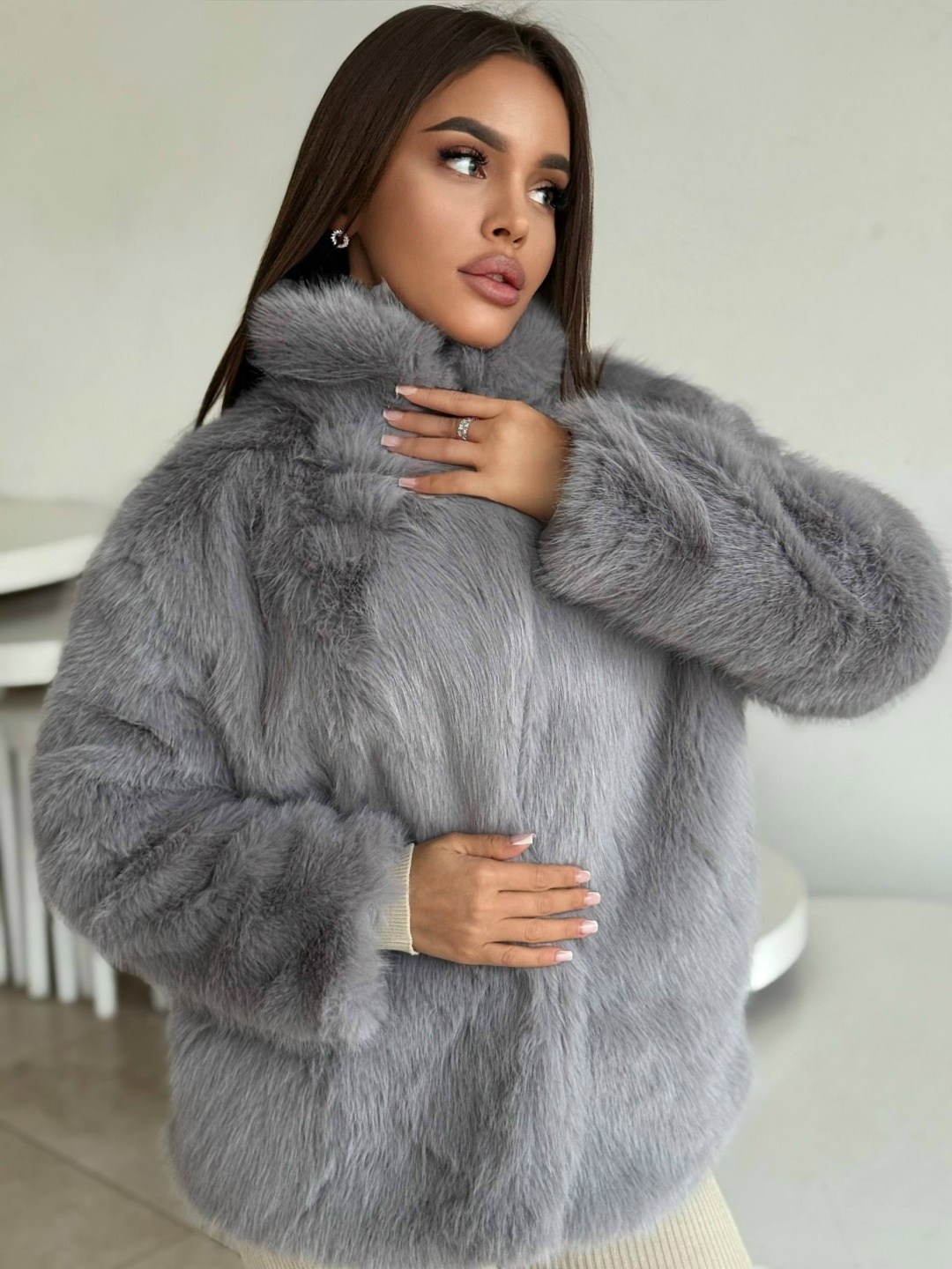 шубка,шуба,женская шуба,шуба искусственная,шуба из песца