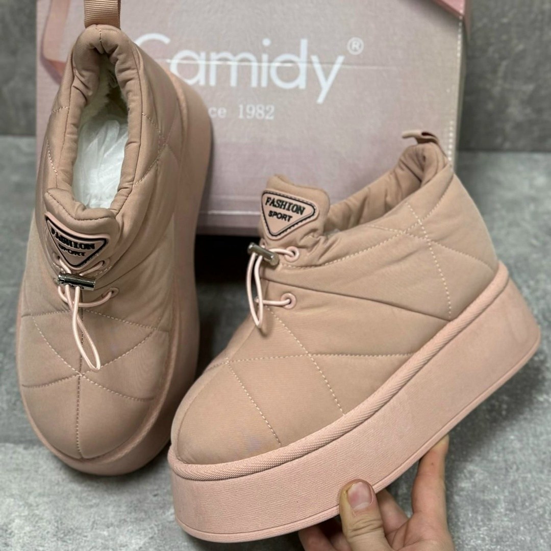 дутики женские,,дутики tendance aj1405-4-1 бежевый,дутики,дутики зимние