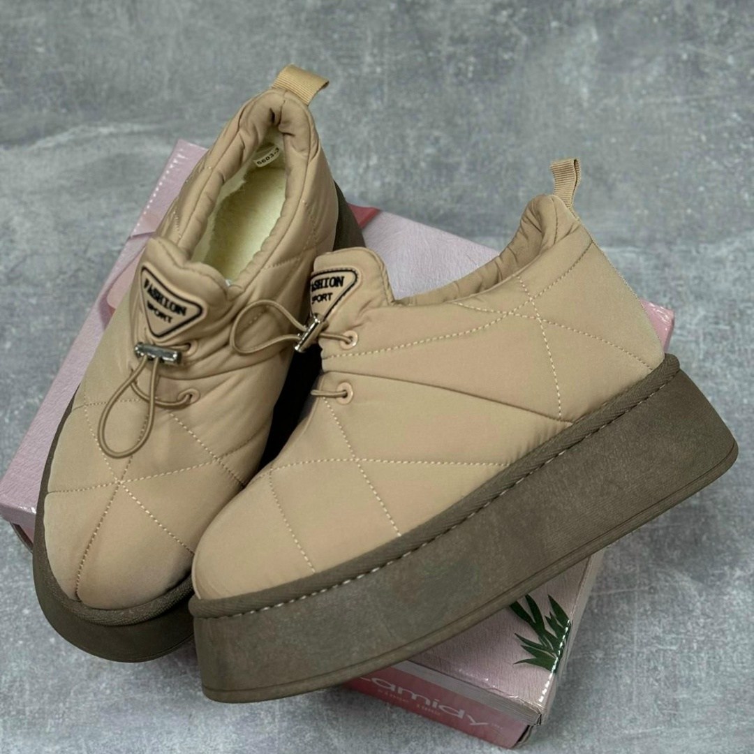 дутики женские,,дутики tendance aj1405-4-1 бежевый,дутики,дутики зимние