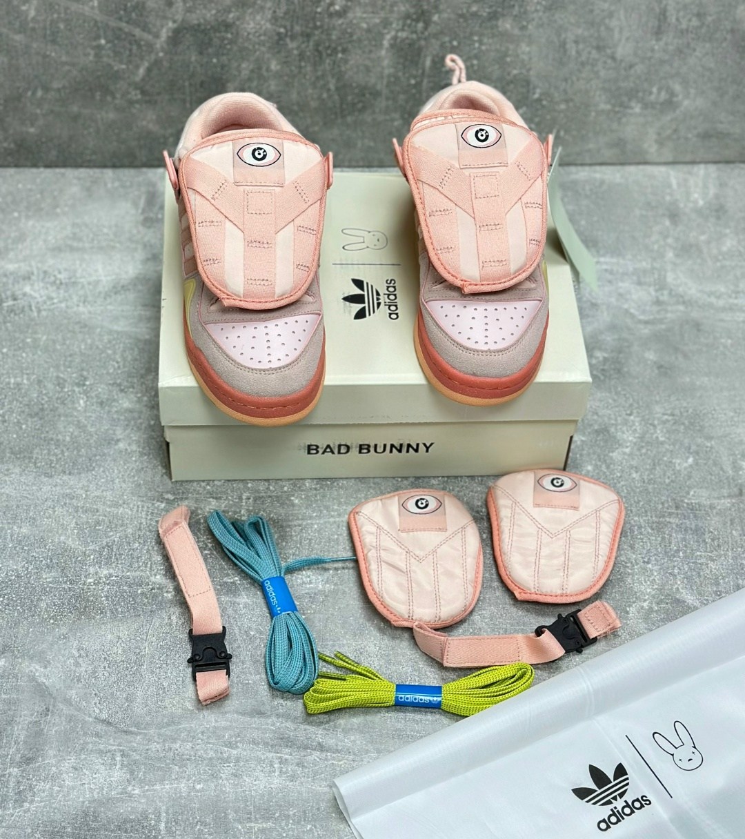 кроссовки адидас bad bunny,adidas forum low bad bunny pink,кроссовки bad bunny x adidas forum buckle low цвет розовый,bad bunny adidas,bad bunny x adidas forum buckle low