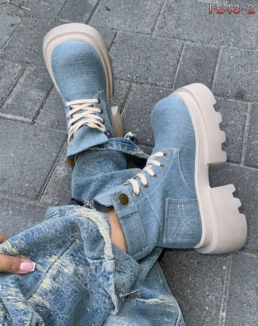 ,джинсовые ботинки,ботинки женские,ботинки модные,джинсовая