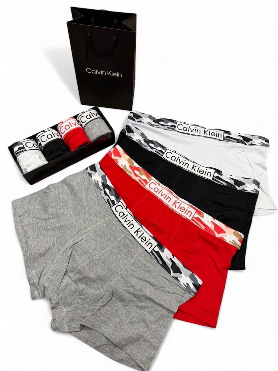 мужские трусы calvin klein,комплект трусов calvin klein 4 шт,мужские трусы calvin klein набор трусов кельвин кляйн (5штук),набор мужских трусов calvin klein,трусы боксеры мужские набор calvin klein