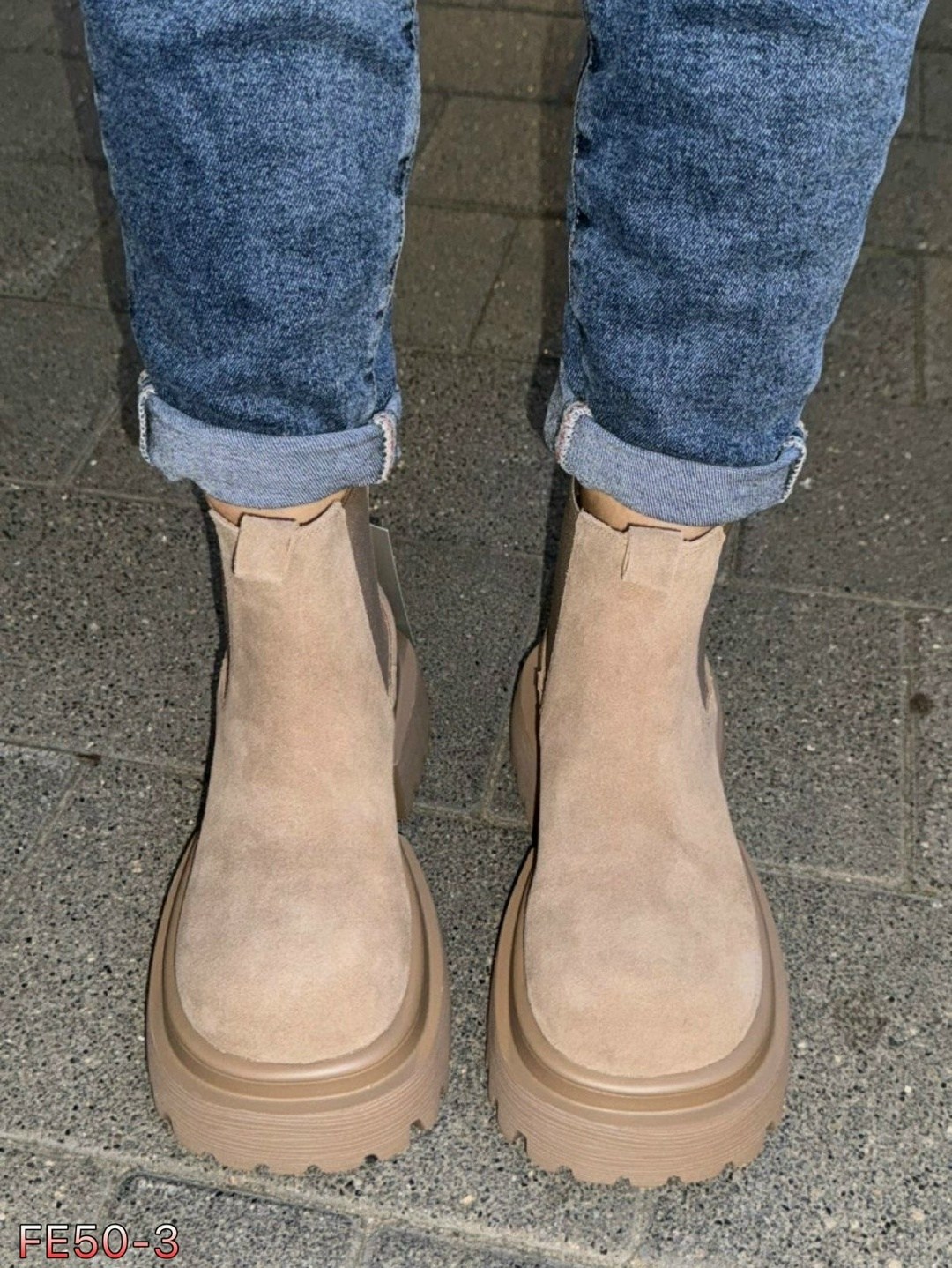 челси на платформе зимние натуральная замша ane 248246122,ботинки челси женские бежевые,,замшевые челси без платформы,женские бежевые замшевые удобные ботинки mold tonny black