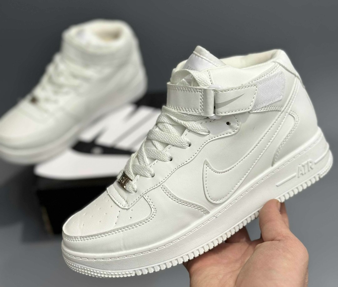 кросcовки nike air force 1,nike air force 1 mid (white),nike air force 1 mid,nike air force 1,зимние кроссовки nike air force
