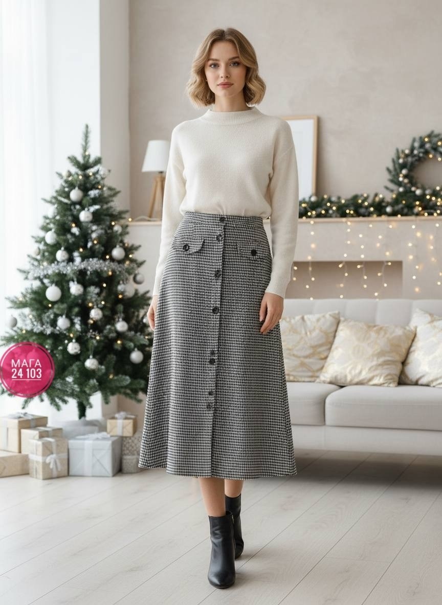 юбка,теплая юбка,серая юбка,юбка в клетку,юбка женская