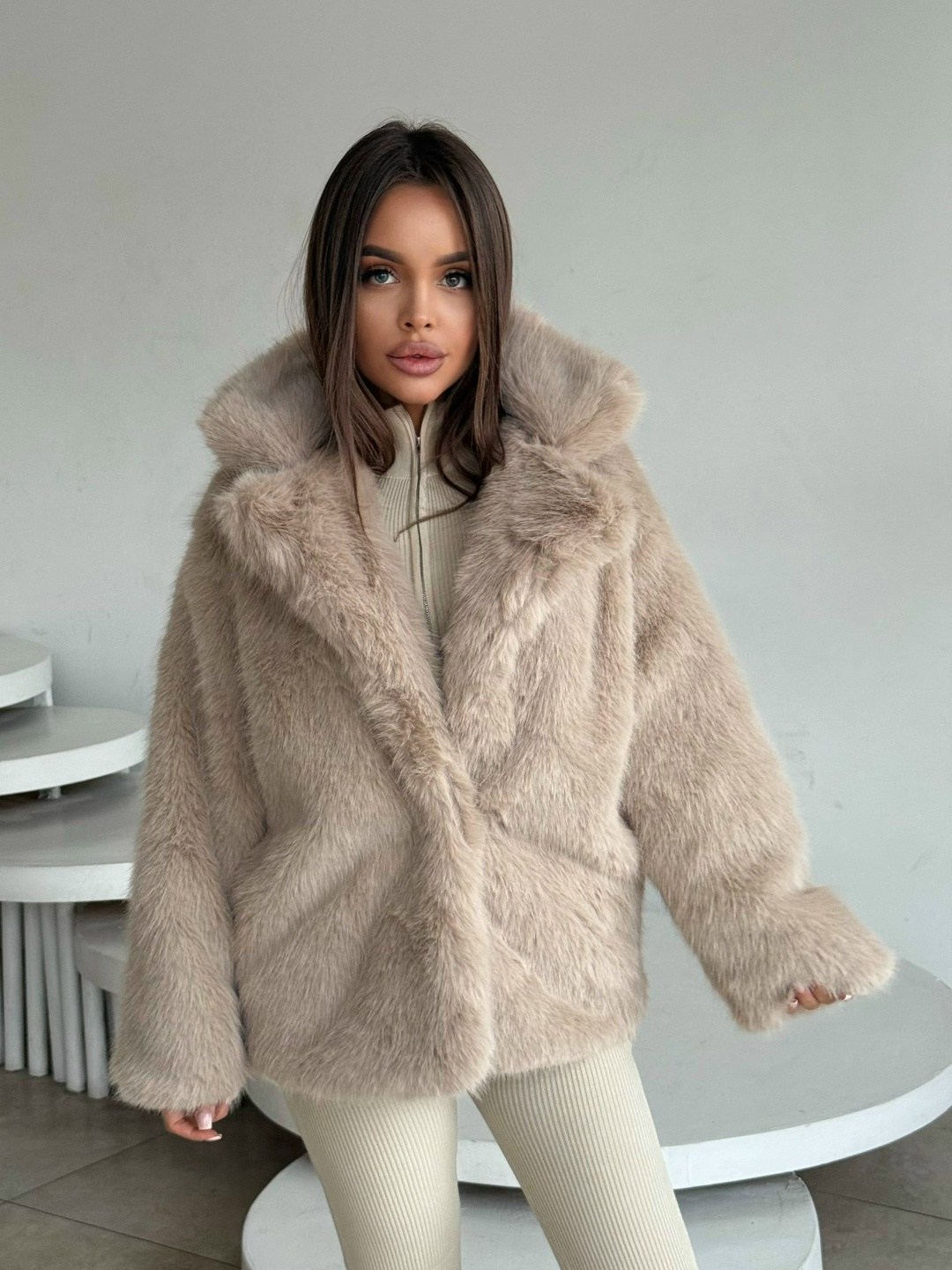 шубка,шуба,женская шуба,шуба искусственная,шуба из песца