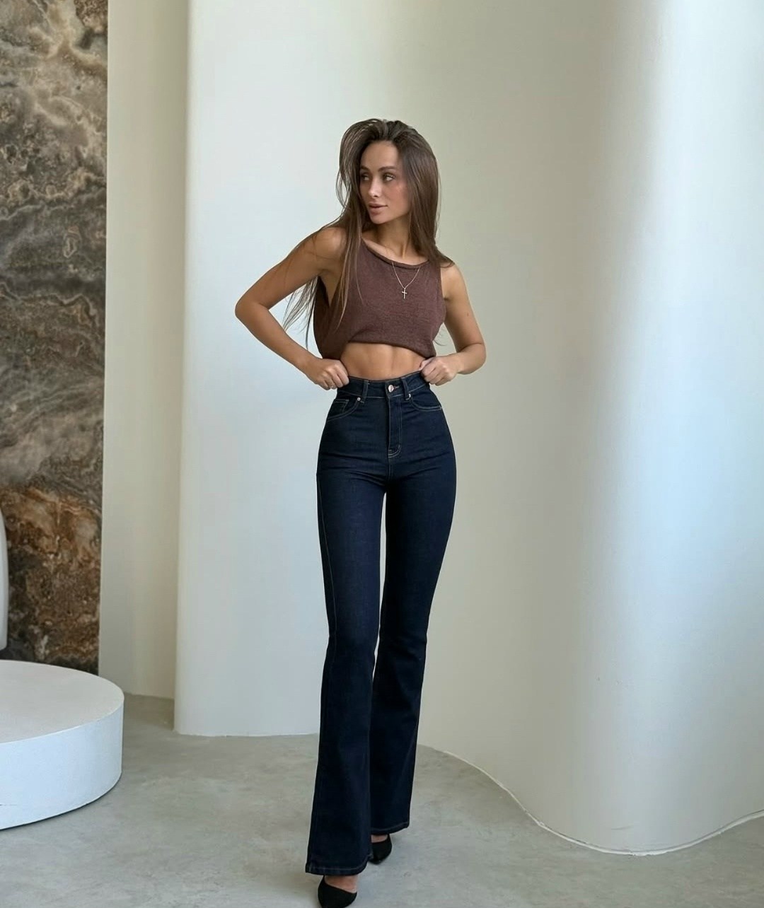 джинсы клеш женские,джинсы клеш женские с высокой посадкой,джинсы клеш,джинсы клеш от колена с высокой посадкой на рост 180+ ella woman,джинсы-клеш женские с завышенной талией