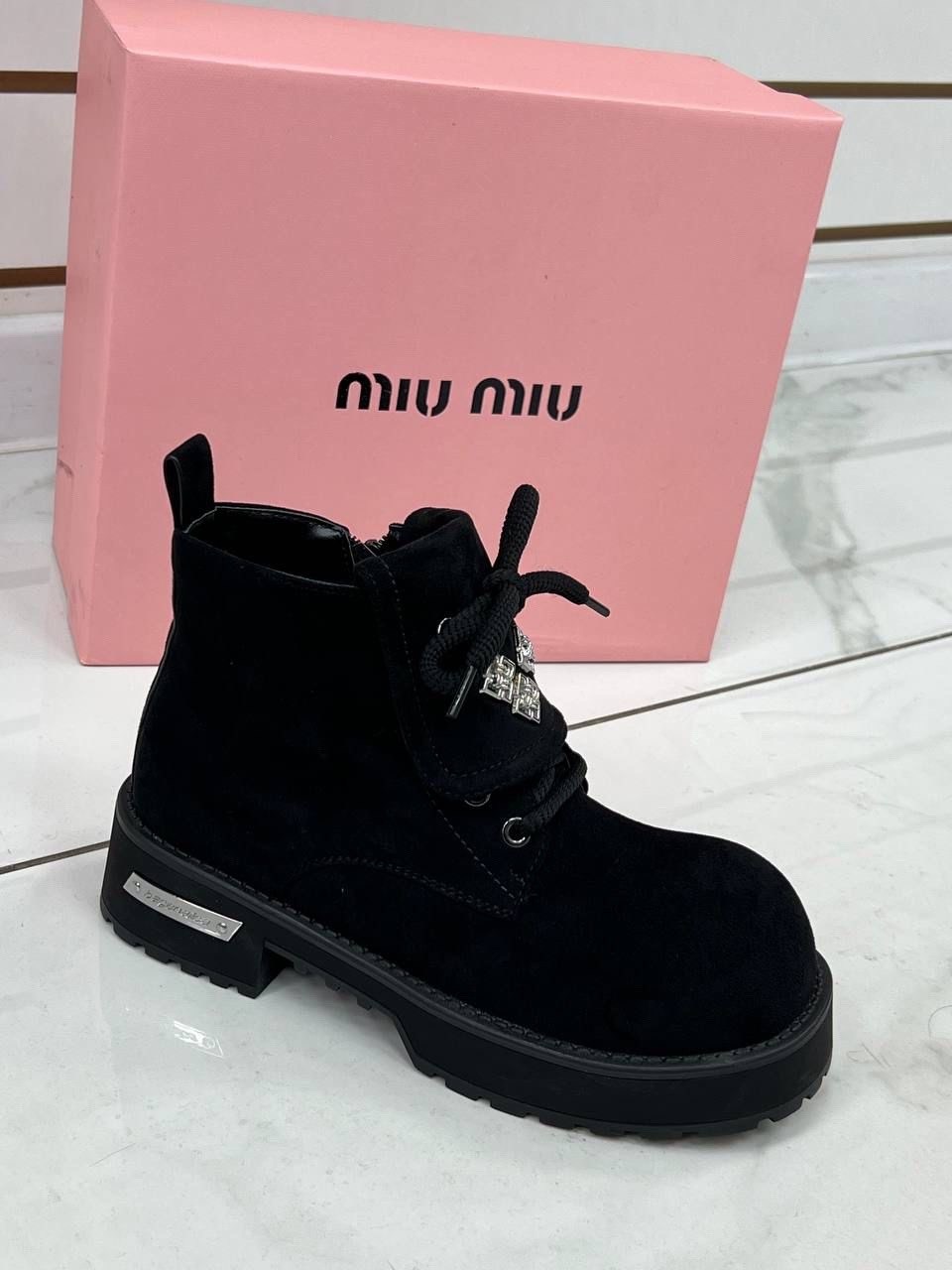 ,ботинки miu miu,ботинки,ботинки миу миу женские зимние, женская