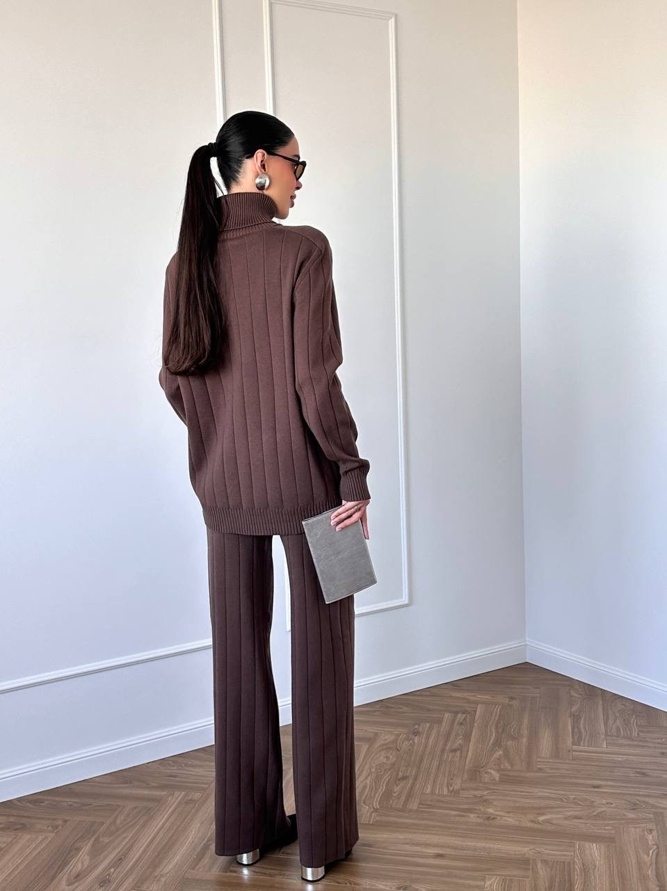 костюм со свитером,брючный костюм,костюмы трикотажные,брючный костюм лапша женский,костюм лапша