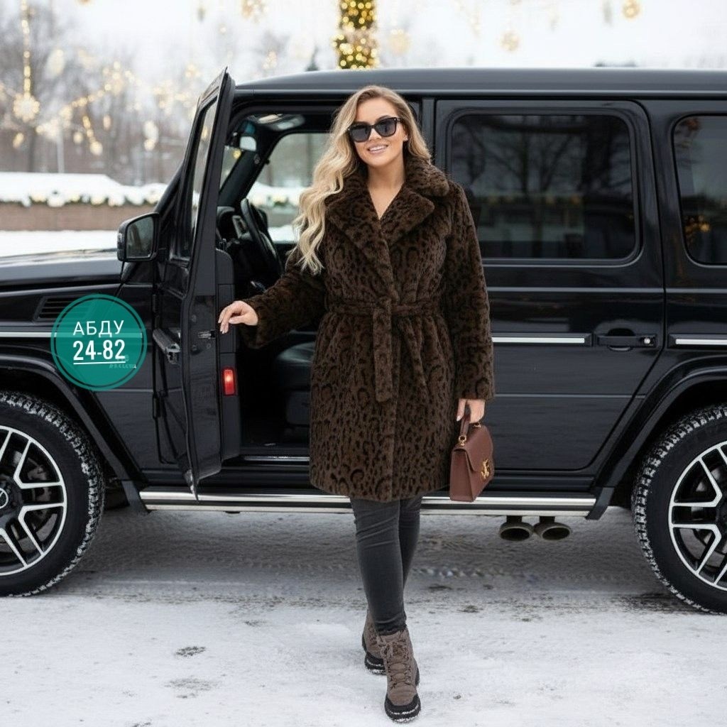 шуба искусственная под норку длинная леопардовая by esenya,леопардова шуба,зимние образы,женская шуба,стильный зимний образ