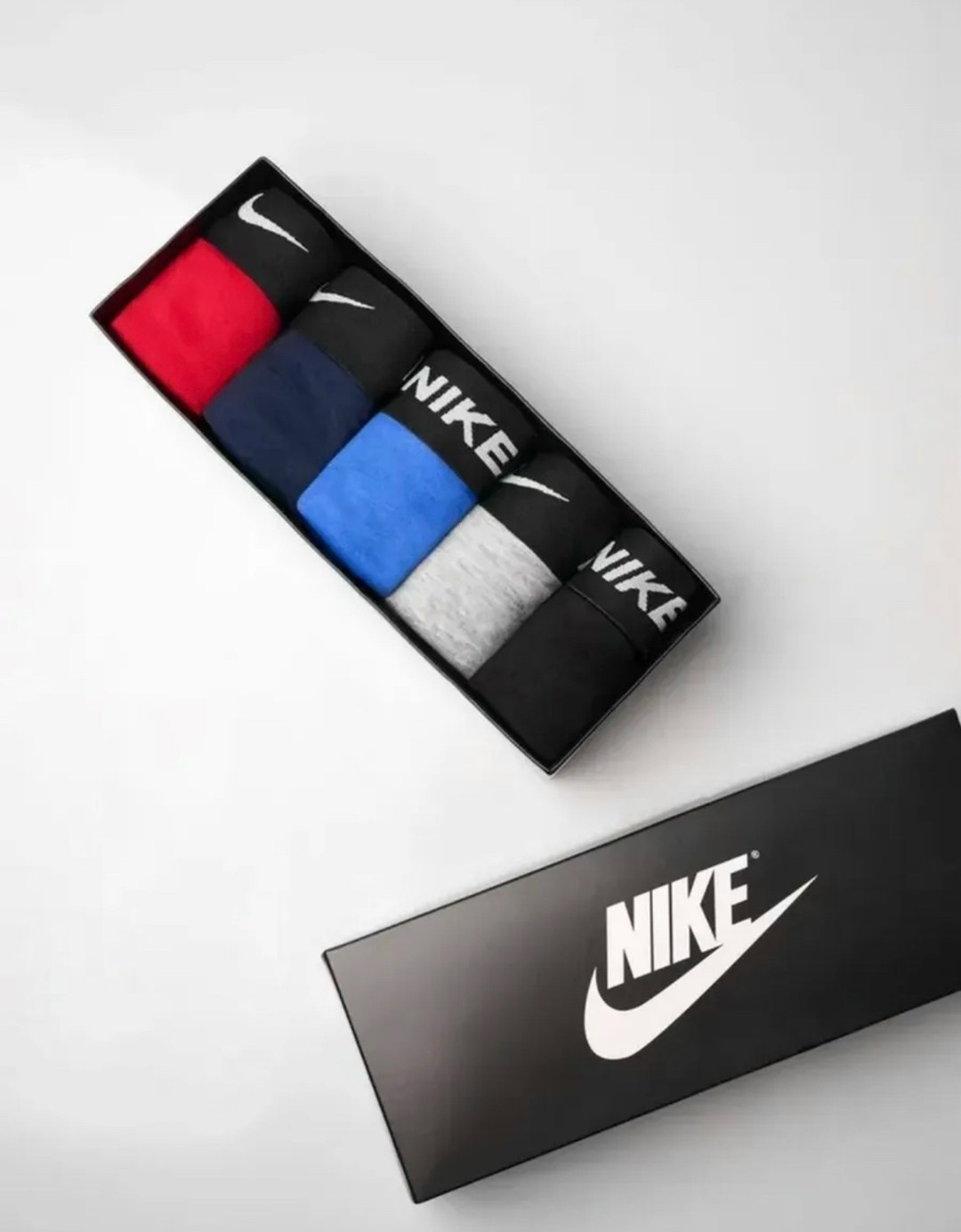 мужские трусы фирменные в коробках,набор трусов,носки и трусы подарочный набор nike,комплект трусов боксеры nike,носки и трусы подарочный набор nike zakiya_style