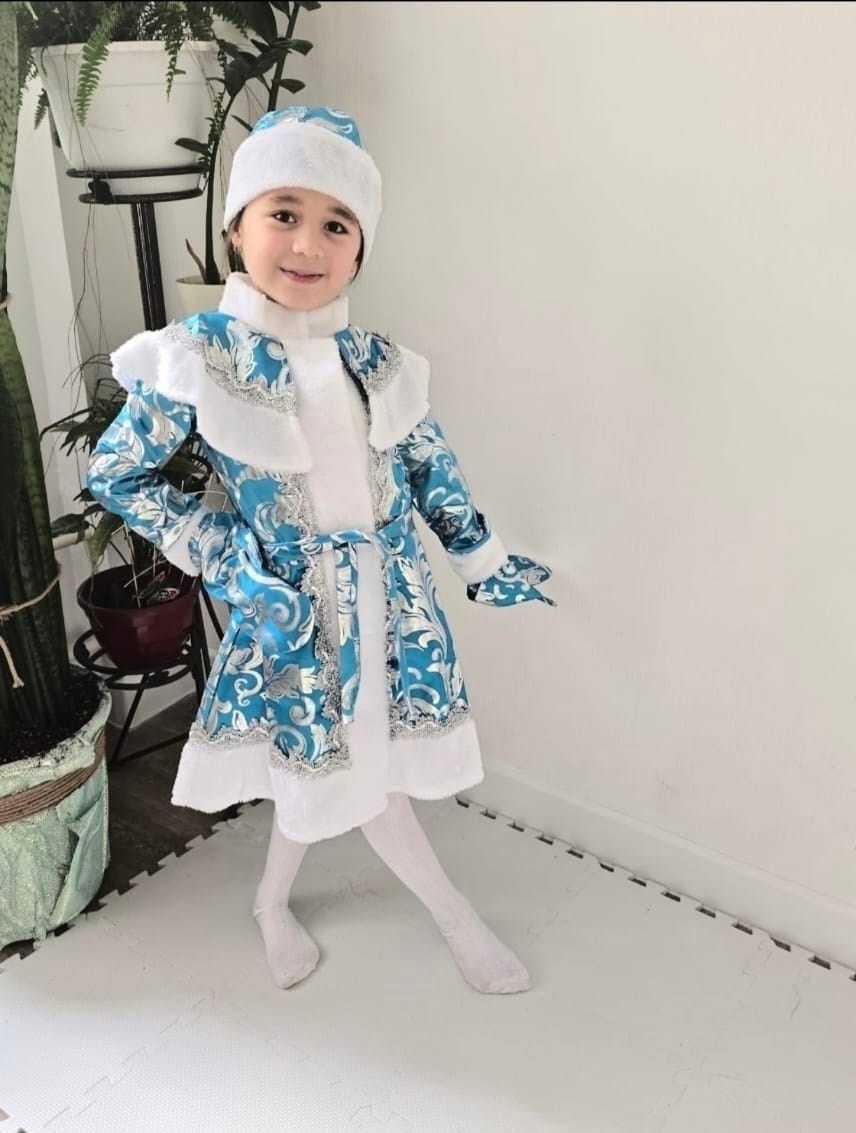 костюм снегурочки детский батик,детский карнавальный костюм снегурочка lavkapro,детский костюм снегурочки,новогодний костюм снегурочки,костюм снегурочки