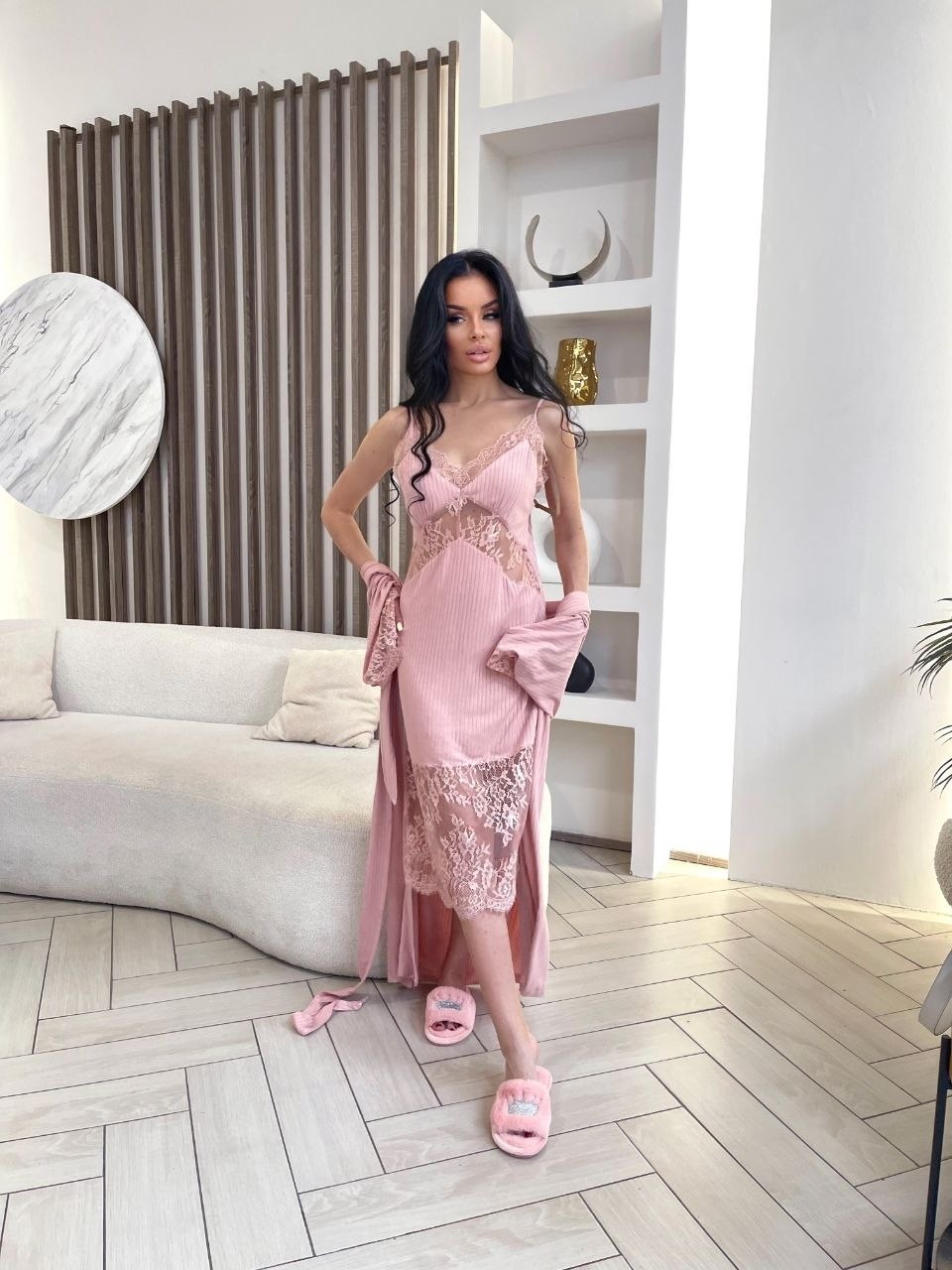 пеньюар комплект,халат пеньюар,пеньюар,пеньюар женский,комплект с халатом