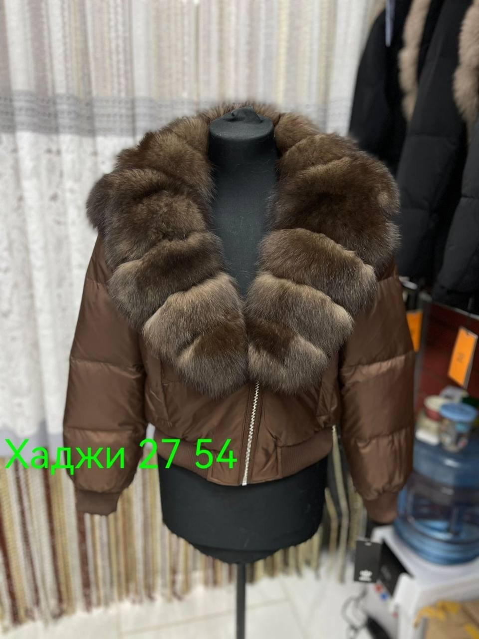 куртка-бомбер с натуральным мехом песца,пуховик с натуральным мехом,верхняя одежда - пуховики с натуральным мехом арт. 11867038,куртка женская с натуральным мехом,пуховик женский короткий с натуральны