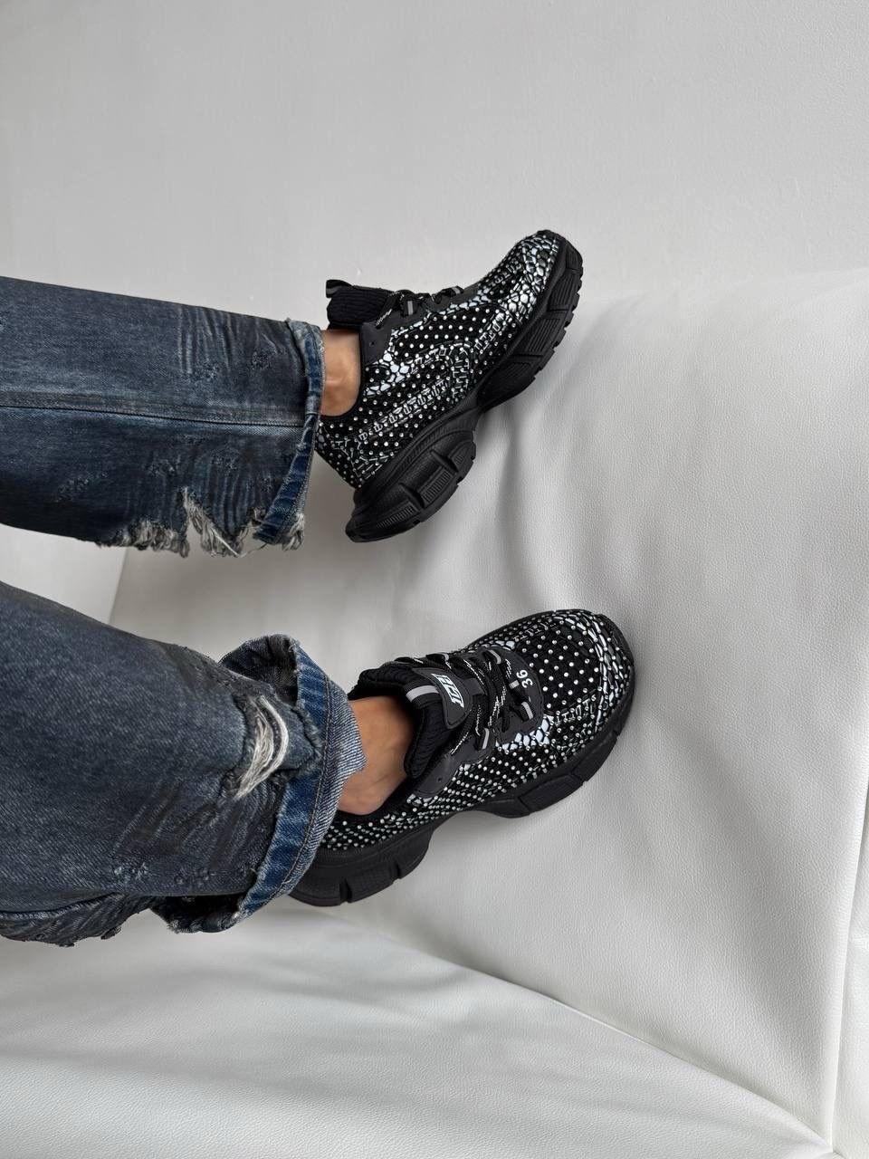 кроссовки женскиe,,кроссовки текстиль,кроссовки со стразами,массивные кроссовки
