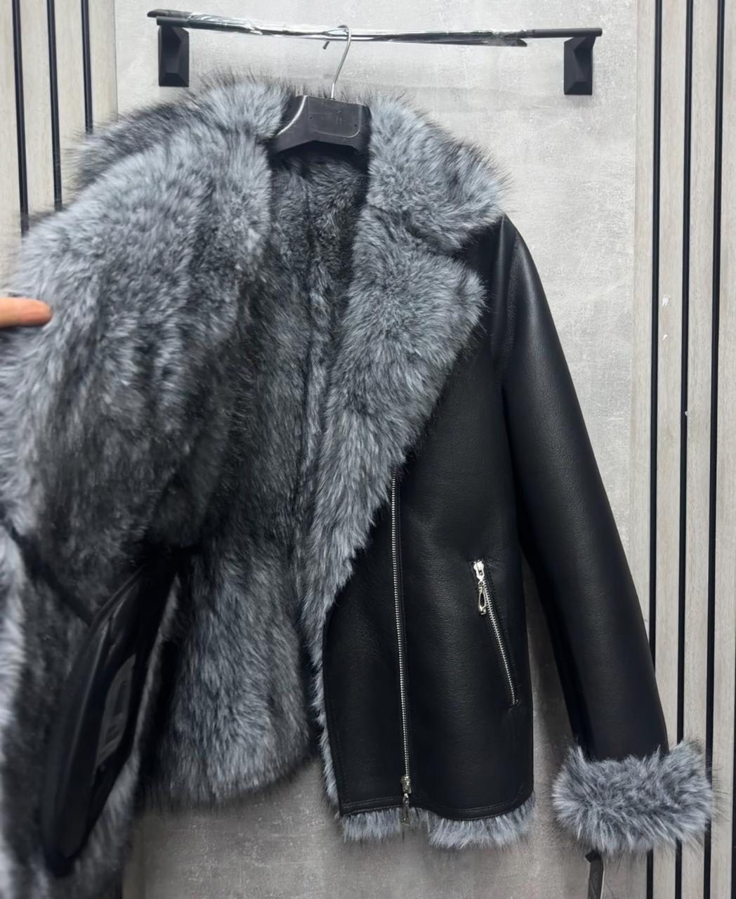 дубленка зимняя,aftf basic дубленка черная авиатор,дубленка,женская дубленка,дубленка косуха