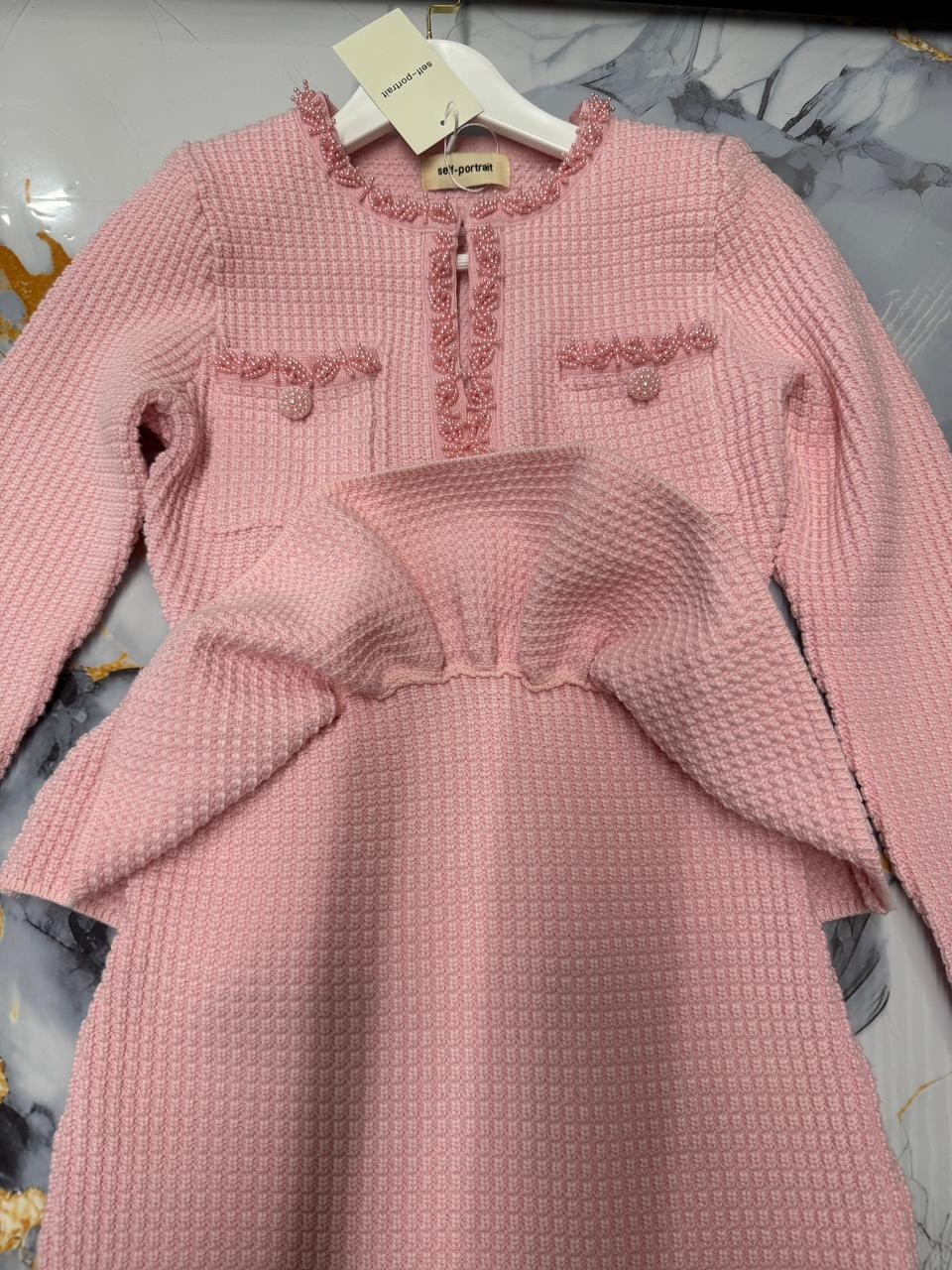 костюм трикотажный с юбкой макси emberens,трикотажный костюм с юбкой,вязаные костюмы,вязаный костюм с юбкой,женские костюмы с юбкой