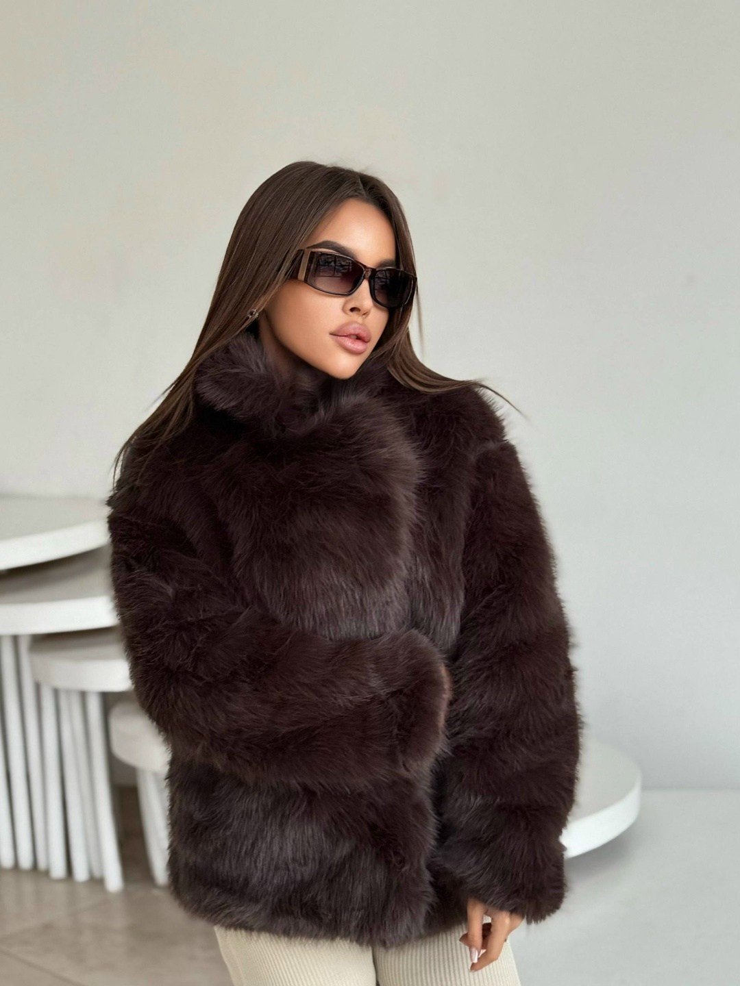 шубка,шуба,женская шуба,шуба искусственная,шуба из песца