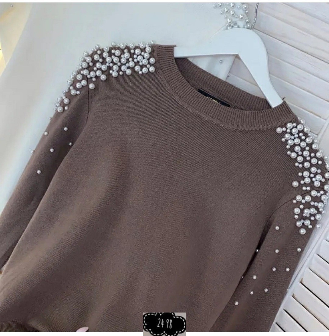кофта женская,свитер с бусинками,кофта модная,джемпер с бусинами,кофта с бусинами