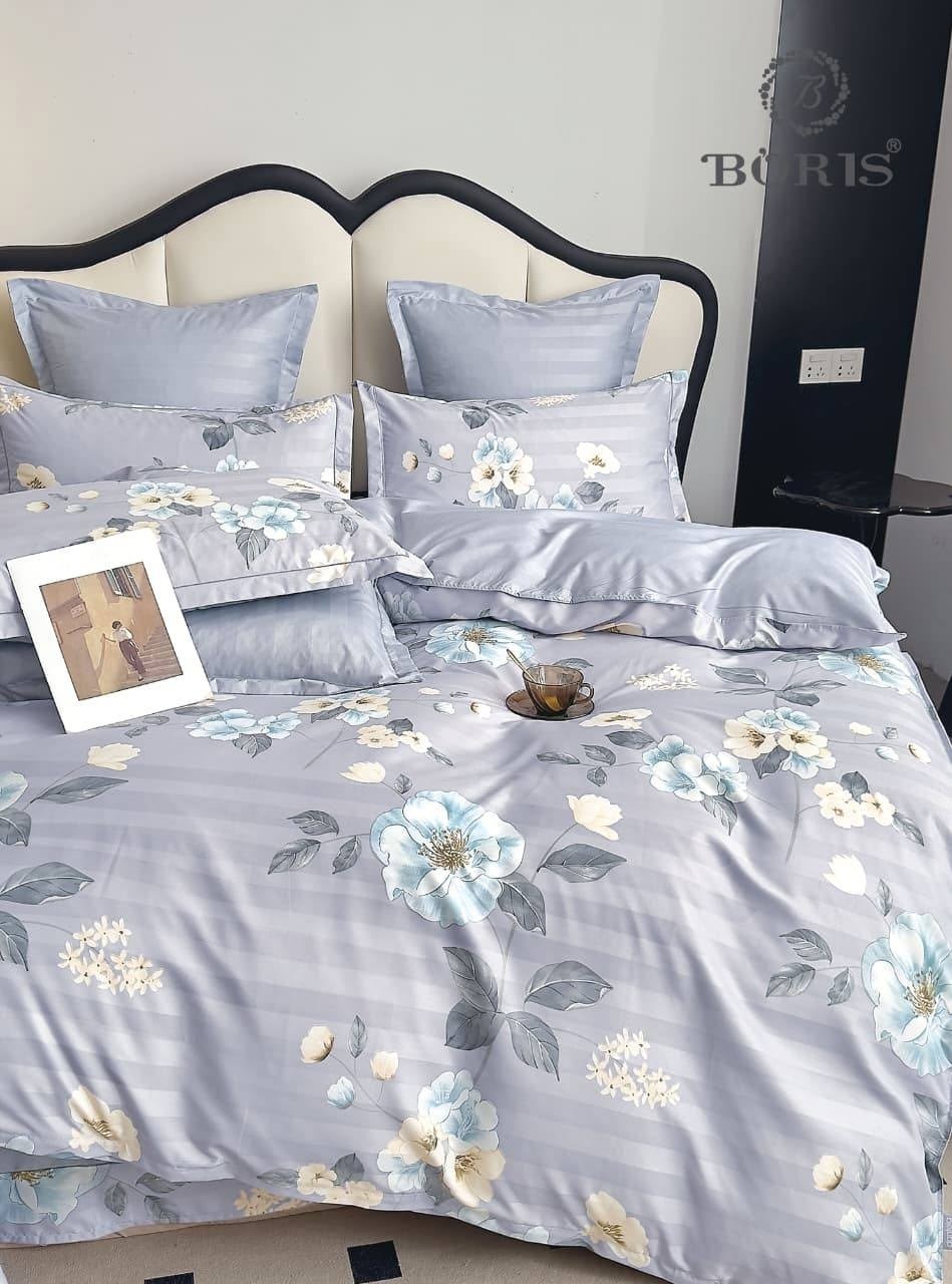 комплект постельного белья,постельное бельё евро,постельное бельё,комплект постельного белья boris,комплект постельного белья boris сатин 2-x спальный наволочки 70x70