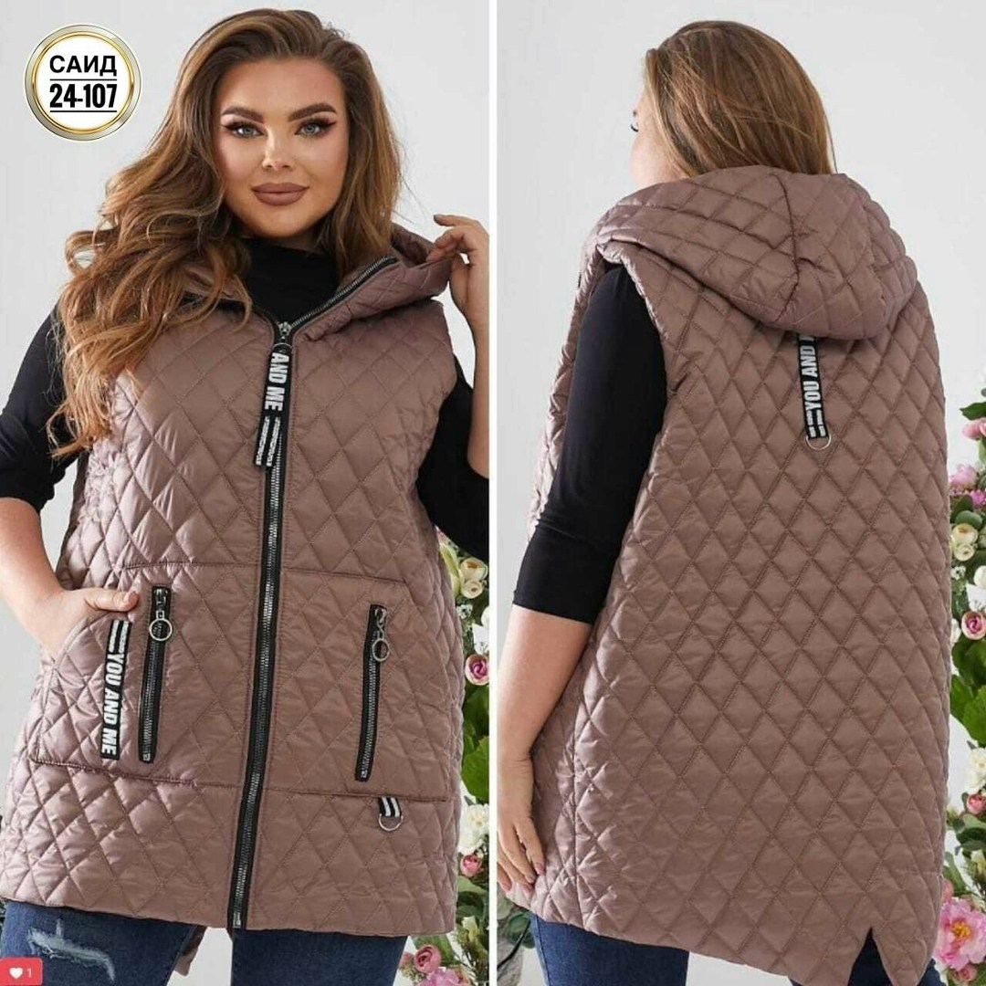 женская жилетка больших размеров,жилет на синтепоне,жилетка женская демисезонная,стеганый жилет больших размеров,женская жилетка