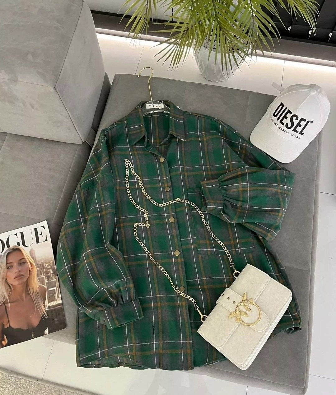 рубашка женская оверсайз в клетку,рубашка в клетку женская оверсайз thirteen brand,рубашка в клетку,клетчатая рубашка,рубашка в клетку с майкой beststyle