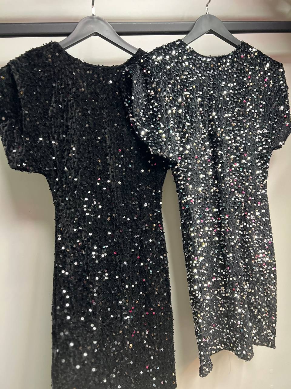 платье с пайетками,черное платье с пайетками,платье с пайетками женское,платье черное,элегантные платья