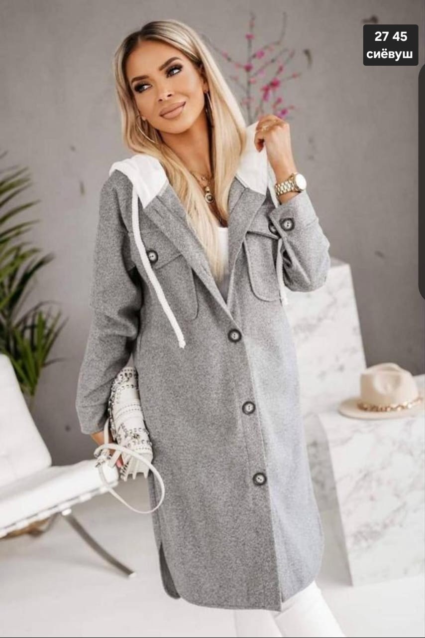 комбинированное пальто,пальто кашемир,удлиненное пальто с капюшоном,пальто прямого кроя,стильное пальто