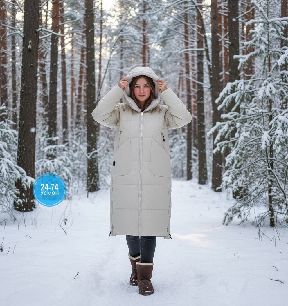 куртка зимняя длинная с капюшоном h&l fashion,зимняя женская куртка,зимняя куртка,куртка зимняя женская длинная,пуховик женский