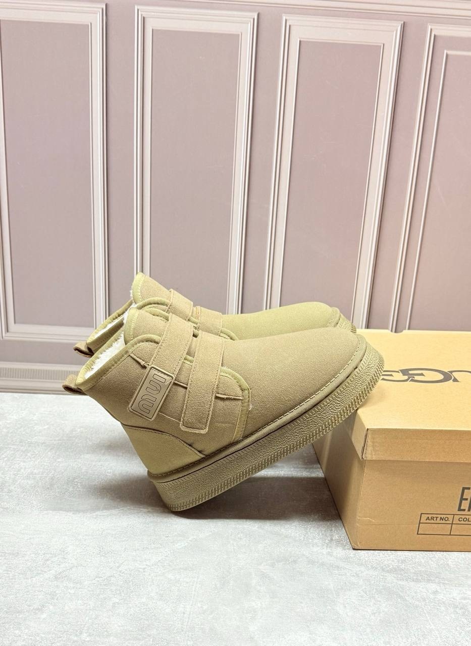 ,угги женские,угги короткие на липучках,угги,угги ugg 2411-26 chestnut