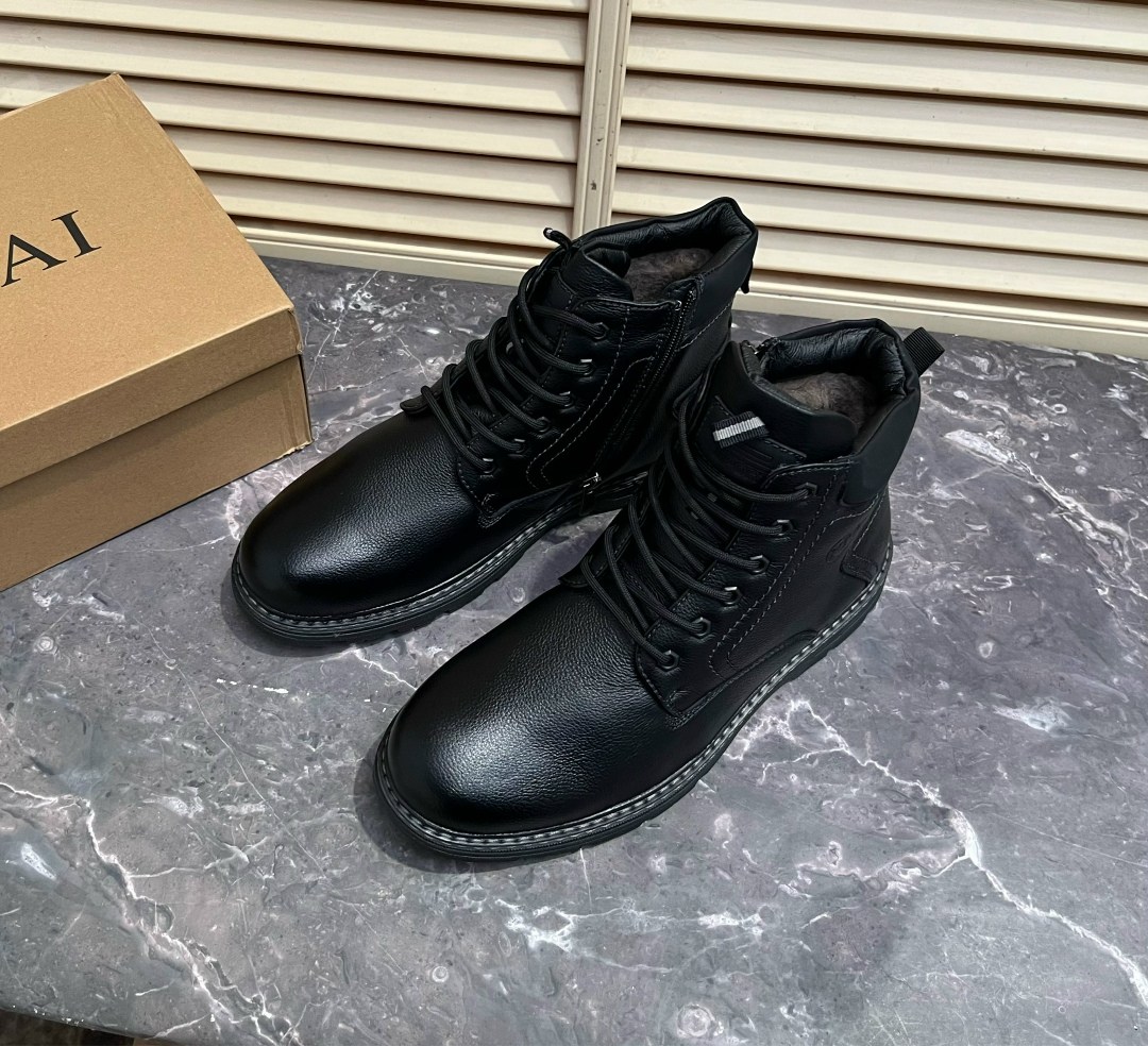 ,ботинки мужские ierdi ie290-chern черные 42 ru,зимние ботинки мужские,ботинки мужские зимние кожаные на меху кожаные largo shoes 134009139, зимняя мужская