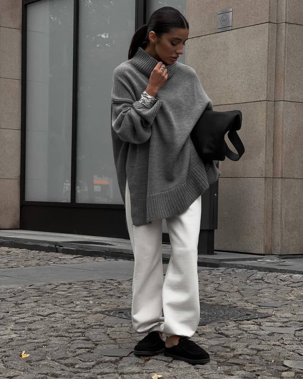 cвитер оверсайз,оверсайз свитер женский,женский свитер с горлом оверсайз,свитер оверсайз вязаный aron style,свитер оверсайз удлиненный