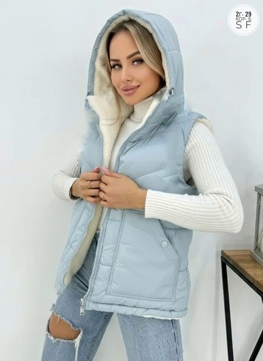 жилетка женская,жилет женский,жилет двухсторонний,жилет,жилет утепленная