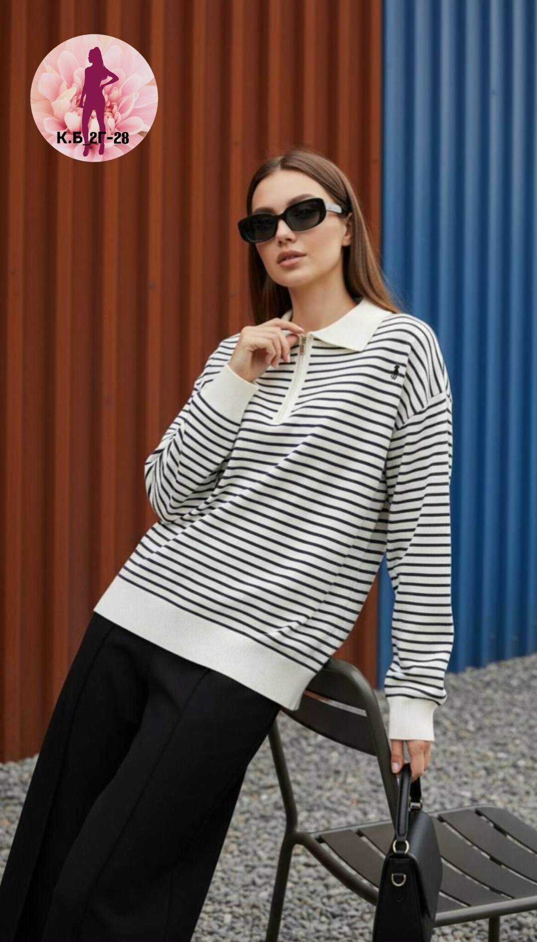 свитшот женский в полоску,женские джемпера,женский пуловер,свитшот поло женский в полоску,пуловер в полоску