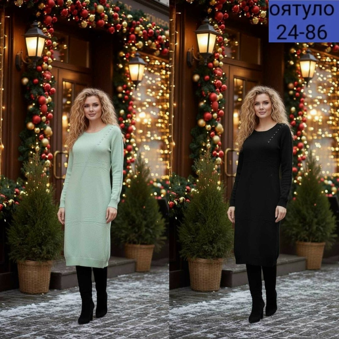 платье женская,платье вязаное теплое ниже колена элька,вязаное платье,платье,женское платье вязаное