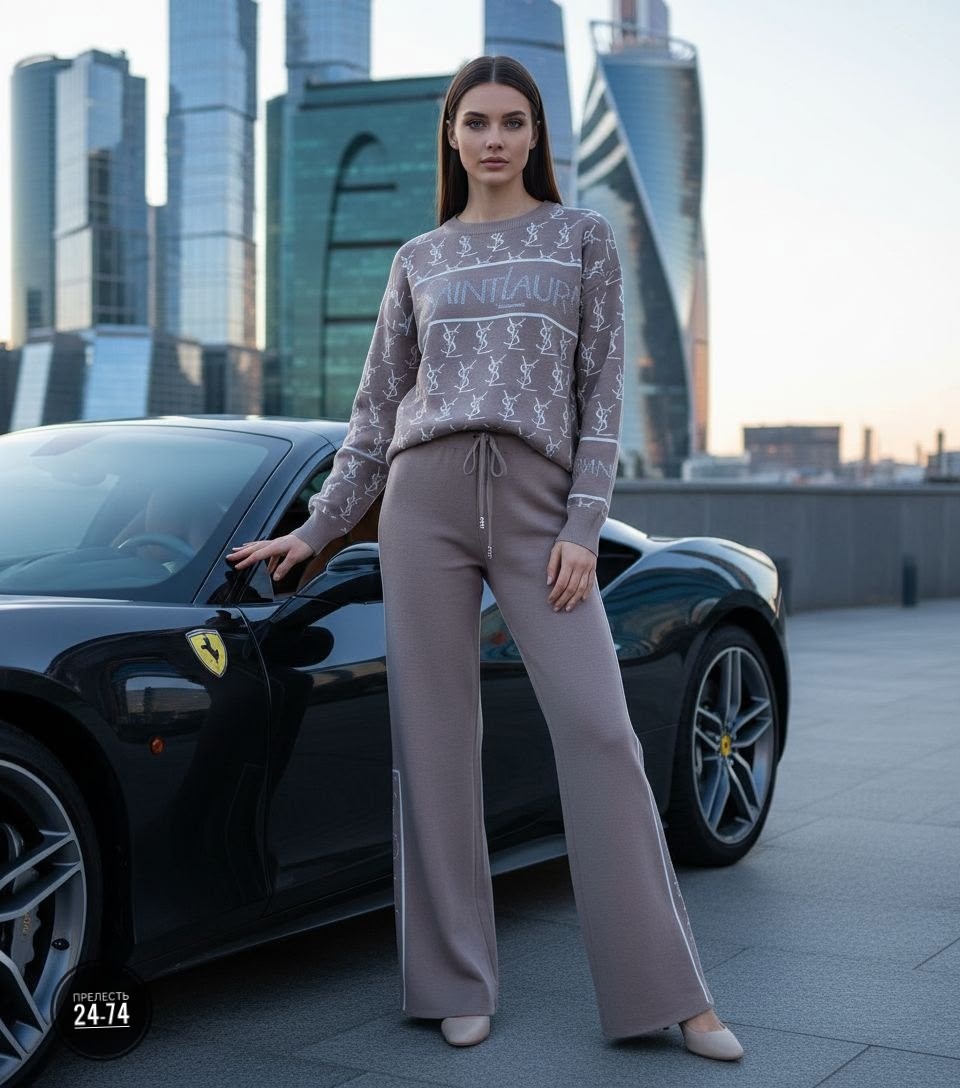 костюм женский трикотажный,костюм трикотажный с брюками,трикотажный костюм вязка с брюками miss diva,женский костюм двойка,костюм кашемировый