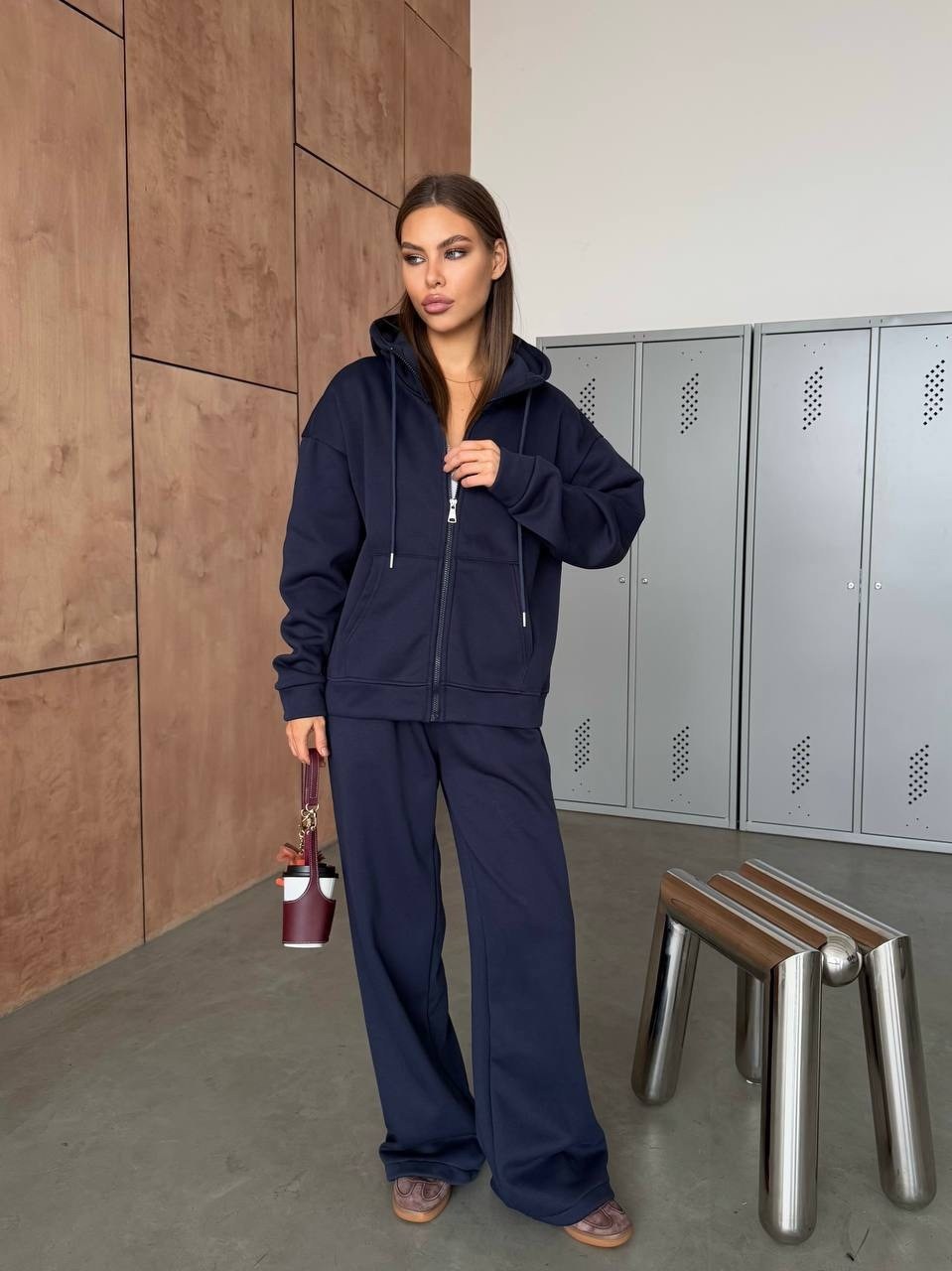 костюм спортивный,спортивный женский костюм,повседневный костюм синий,костюм спортивный с начесом теплый yuver цвет графит,костюм спортивный margo blues