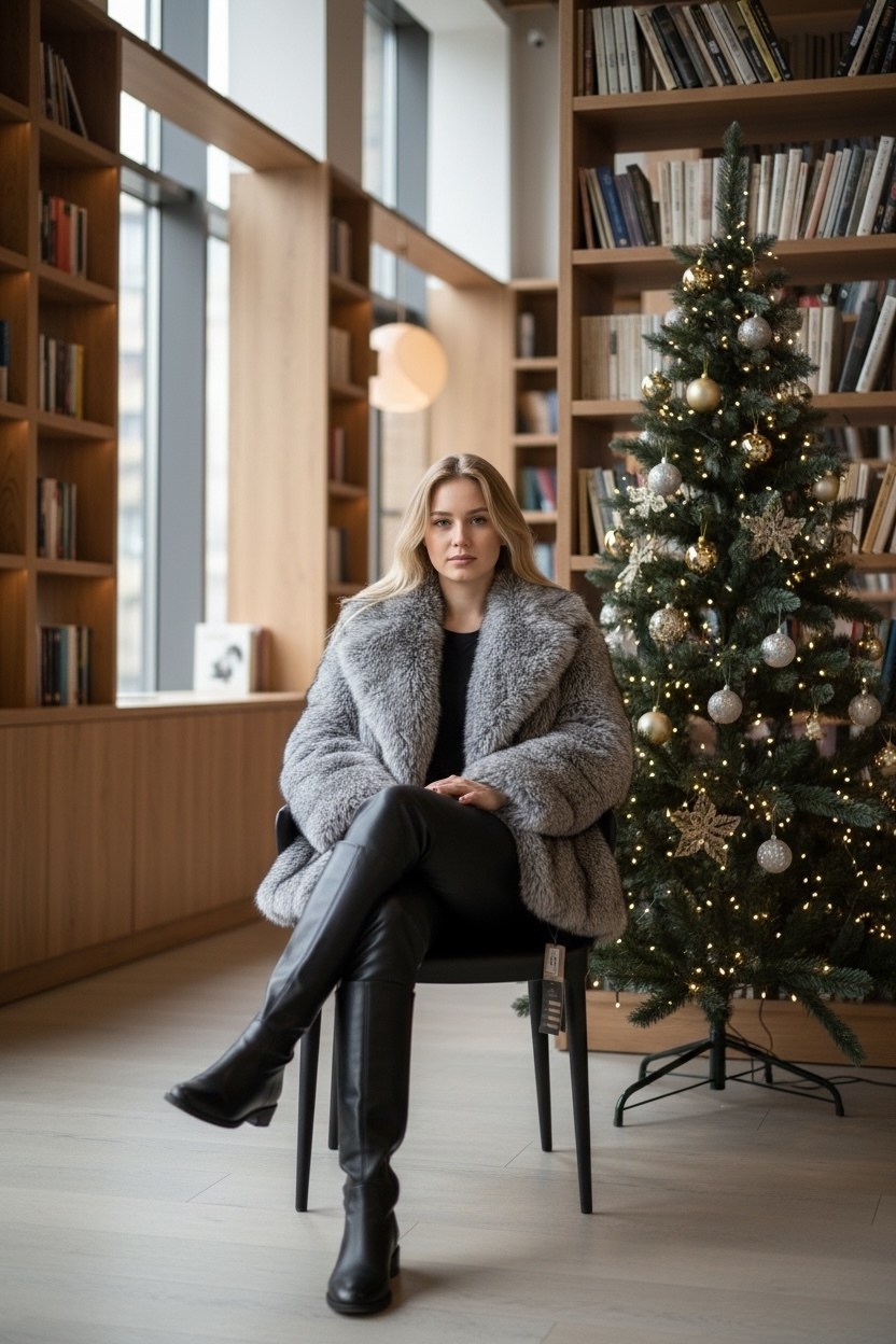 шуба из экомеха под чернобурку bogacho fur,шуба искусственная короткая экошуба,шуба искусственная,женская шуба,шуба