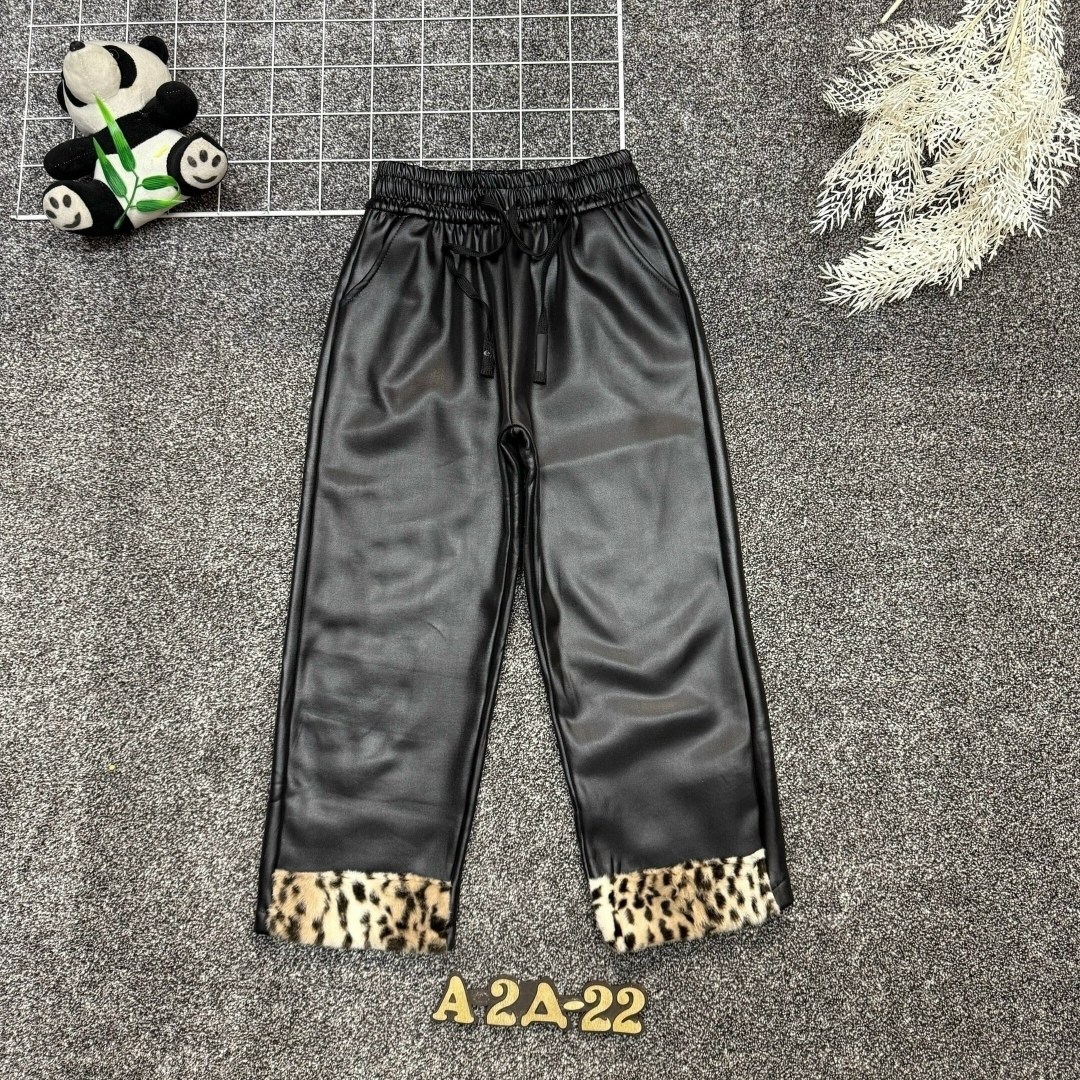 штаны кожаные,брюки для девочек,детские брюки,штаны для девочек,повседневные брюки