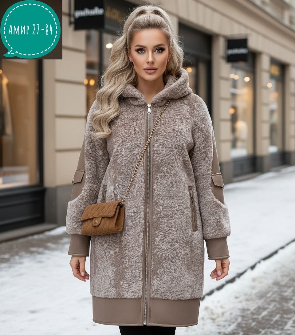 дубленка зимняя двухсторонняя с капюшоном шуба viti,пальто барашка,дубленка женская,пальто альпака,кардиган альпака