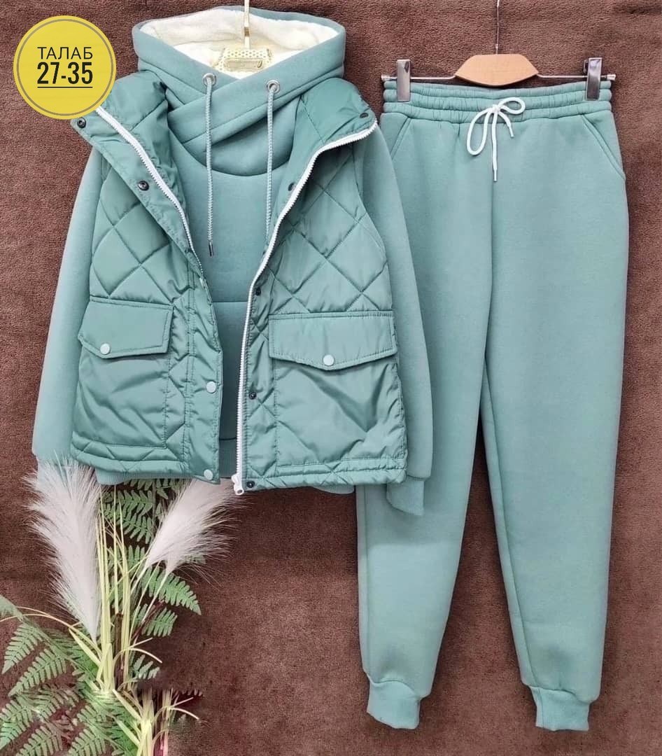 теплый костюм тройка с жилеткой женский,костюм женский спортивный тройка с жилетом утепленный,спортивный костюм утепленный mir wear тройка женский,костюм тройка,костюм тройка женский