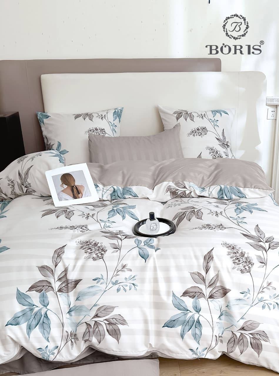 комплект постельного белья,постельное бельё евро,постельное бельё,комплект постельного белья boris,комплект постельного белья boris сатин 2-x спальный наволочки 70x70
