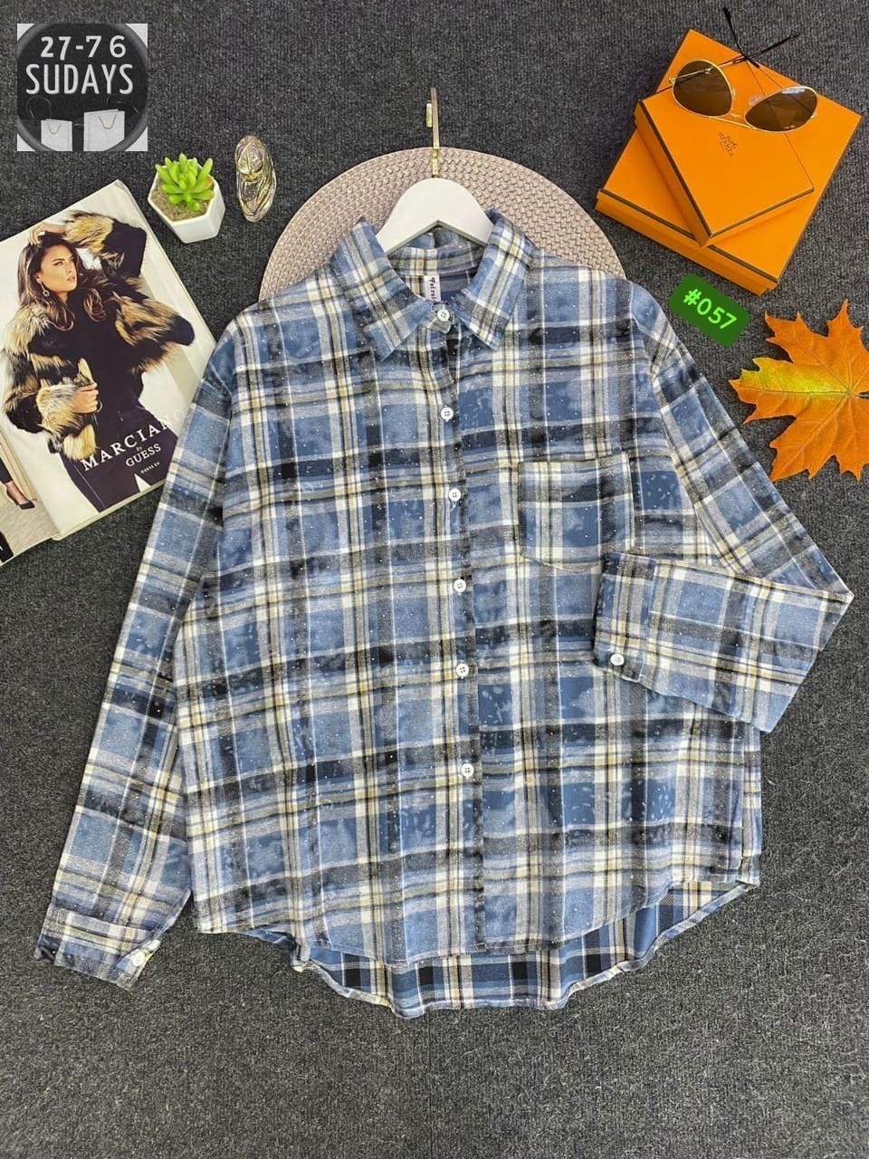 рубашка хлопок,рубашка в клетку,рубашка в клетку женская,клетчатая рубашка,рубашка женская 7007 "клетка № 4"