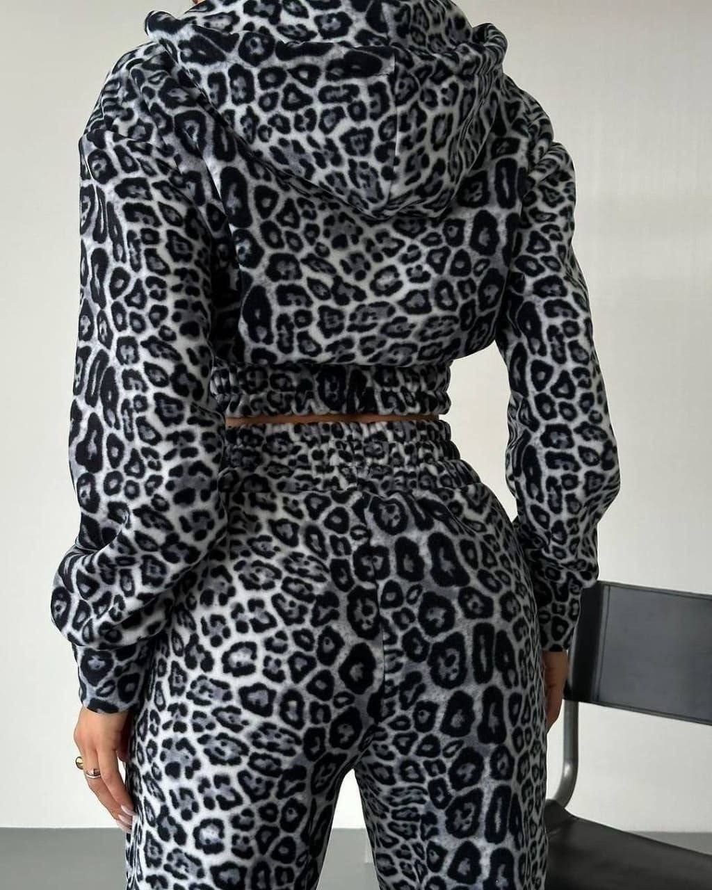 костюм женский на флисе,леопардовые костюмы,костюм с кофтой,спортивные костюмы женские,комплект флисовый леопардовый language of love