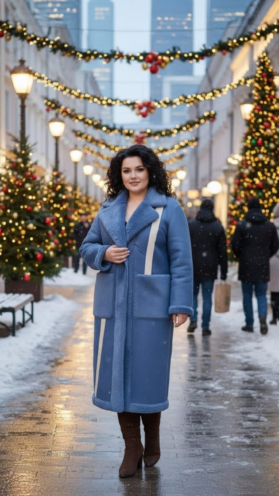 дубленка искусственная зимняя ice collection,дубленка двухсторонняя,пальто с мехом,зимние пальто женские,модные дубленки 2025