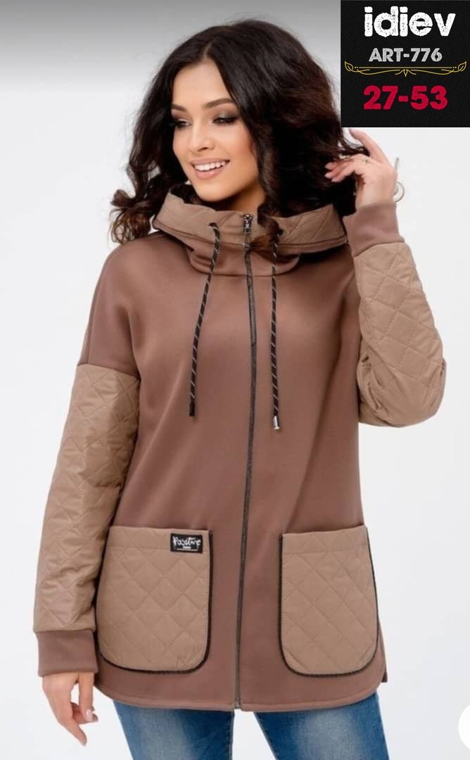 верхняя одежда для женщин,куртка женская толстовка,куртка стильная,куртка женская,комбинированная куртка