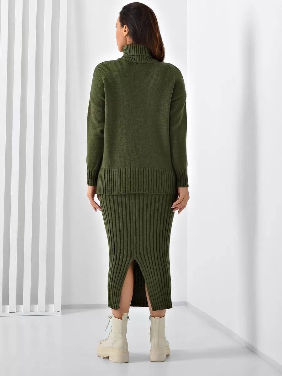 костюм с юбкой трикотажный,костюм с юбкой трикотажный tentazione,женский трикотажный костюм с юбкой,костюм с юбкой трикотажный оверсайз,вязаный костюм с юбкой